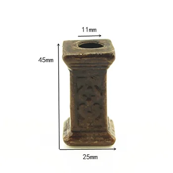 1Pcs 1/12 Babaház miniatűr kerámia római oszlop szimulációs modell játékok Mini dekoráció Babaház kiegészítők