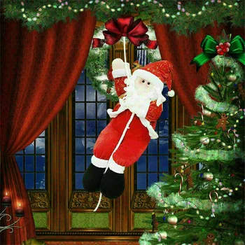 Függő Mikulás kültéri ablak elrendezés Xmas baba medáldíszek Vásárlás karácsonyi év party dekoráció 22/30/36cm