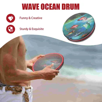 Remegő óceáni dob hullám óceáni dob kerek óceáni dob hangszer óceáni dob gyerekeknek