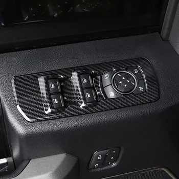 Autós kiegészítők Ablakemelő panel kapcsoló trim készlet Ford F150 autóalkatrészekhez Belső védelmi matricák 2015 2016 2017 2018-2020
