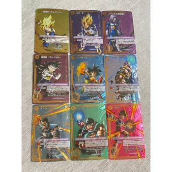 9db/set anime Dragon Ball periféria DIY Super Saiyan Beta Torankusu karakter flash kártya gyermek ritka játék ajándék sorozat