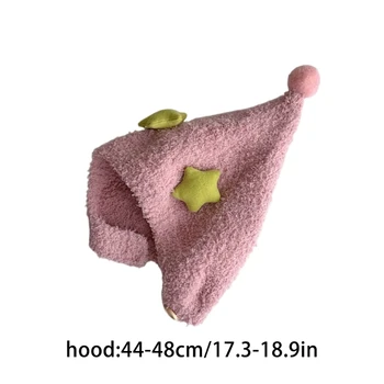 Meleg és kényelmes Baby Star Decor csecsemő motorháztető divatos fülbevaló kalapzuhany ajándék fiúknak és lányoknak