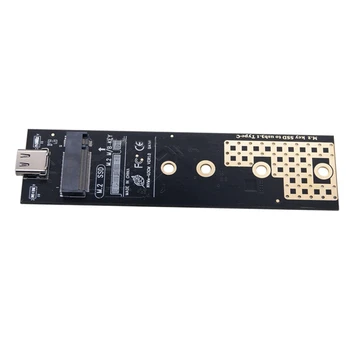 Nagy teljesítményű NVME NGFF - USB adapter M.2 SSD-hez - Type-C kártya (kábel nélkül