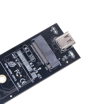 Nagy teljesítményű NVME NGFF - USB adapter M.2 SSD-hez - Type-C kártya (kábel nélkül