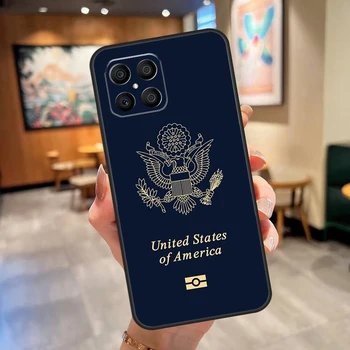 America USA zászló a becsületért X8 X7 X9 50 tok Huawei P30 Lite P20 P40 P50 Pro P Smart 2021 Nova 5T borítóhoz