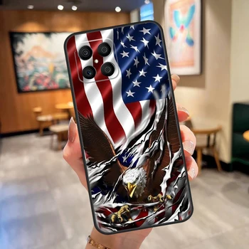 America USA zászló a becsületért X8 X7 X9 50 tok Huawei P30 Lite P20 P40 P50 Pro P Smart 2021 Nova 5T borítóhoz
