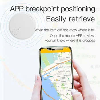Mini GPS nyomkövető eszköz IOS / Android rendszerhez Bluetooth 5.0 elveszett eszköz Kisállat gyerektáska pénztárca követés Smart Finder Tartozékok keresése