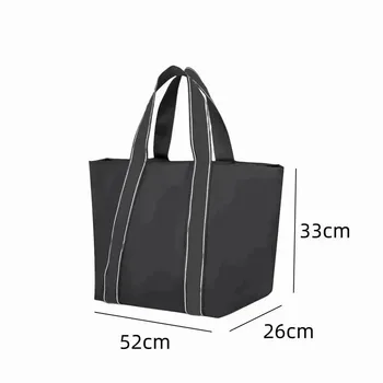Női nylon Új, nagy kapacitású kontrasztos színek bevásárlótáska táskája Véletlenszerű cipzár irány