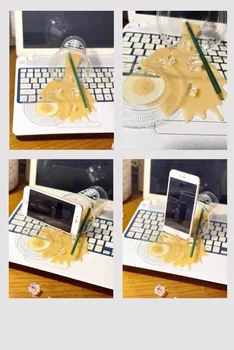  szimulációja Kopogtatott tej tea kóla mobiltelefon-tartó játék ember által készített vicces kopogtatott kávé trükkös