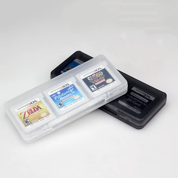 3X Clear 6 In 1 Game Card tároló tok kazetta doboz Nintendo 3DS XL LL NDS DSI