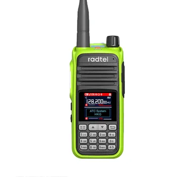 Radtel RT-420 6 sávos amatőr sonka kétirányú rádió 256CH Air Band Walkie Talkie NOAA VOX USB SOS LCD Színes rendőrségi szkenner Repülés