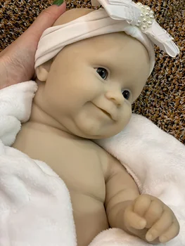 20Inch festetlen Big Girl Maddie Full Soft Solid Szilikon Reborn babák Kézzel készített újjászületett baba baba újjászületett Corpo De Silicone