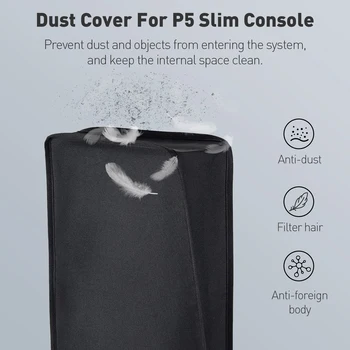Új tartozékok PS5 vékony konzolhoz Porvédő szűrő Oxford vízálló kendő borító