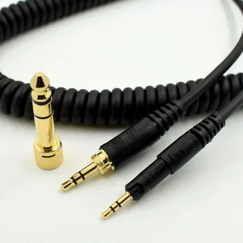  fejhallgató adapter Rugós audiokábel kábel kábel DIY csere ATH-M50X ATH-M40X HD518 HD598 HD595 fejhallgatóhoz