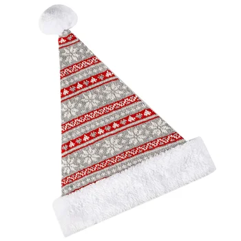 Kötött gyapjú sűrített plüss karácsonyi kalap Férfi ruhák Mikulás sapkák felnőtt fonal Mikulás Felnőtt férfi Party Favor jelmez