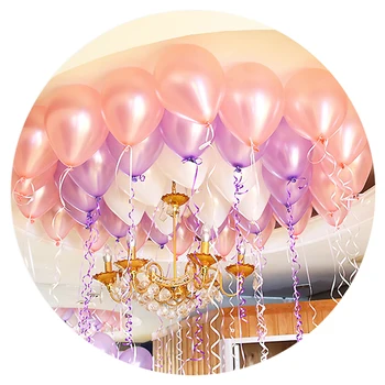 100 db/lot 10 hüvelykes latex léggömb Hélium kerek léggömbök vastag gyöngyház arany ezüst léggömbök esküvői parti születésnapi baba