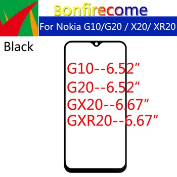 10Pcs\Lot Első üveglencse Nokia G10 G20 X20 XR20 LCD kijelzőhöz Elülső érintőképernyős panel Üvegborítás lencse javítása Alkatrészcsere