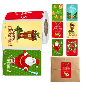 Karácsonyi címkék 250db, karácsonyi boríték matricák, karácsonyi ajándékcímke matricák, öntapadós névcímke matricák dekorációhoz