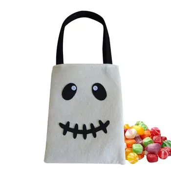 Treat táskák fogantyúval trükk vagy Treat Candy ajándéktáskák Multifunkcionális Halloween Candy ajándéktáskák Tantermi díjak Party kellékek