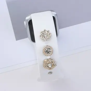 Nails gyöngyóra szíj díszkarkötő charms gyűrűs körmök Apple Watch szíjhoz Dekoratív gyűrűs körmök Apple Watchhoz