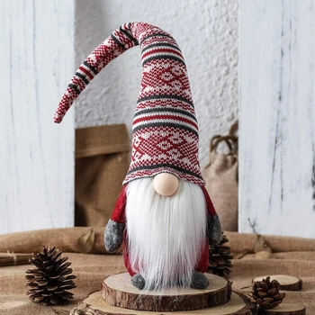Gnóm karácsonyi dekoráció Nomes díszek Karácsonyi törpék manó díszek Karácsonyi medálcsepp díszek