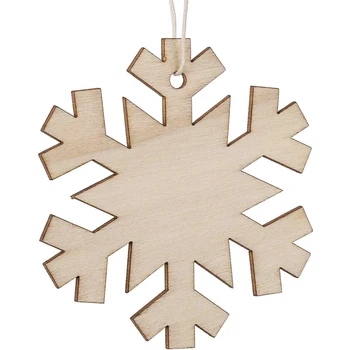 10db/készlet Karácsonyi dekoráció DIY fa medálok Dcorative Home Creative medálok kézzel festett fa karácsonyfa dekoráció
