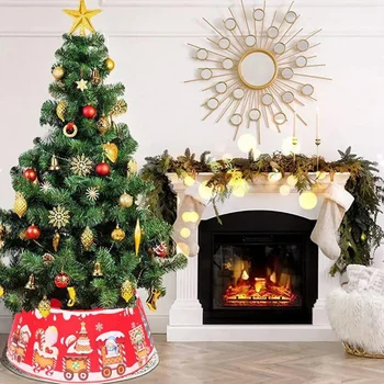 Karácsonyfa dekoráció Surround alap borító szoknya láb színes díszrajzfilm otthoni karácsonyfa szoknya parti Egyszerű telepítés