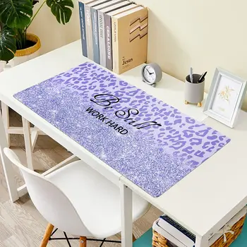 Nagy játékhoz tervezett egérpad csúszásmentes gumi alapszőnyeg 35,4 x 15,75 Bővített asztali pad varrott élekkel Ragyogó lila