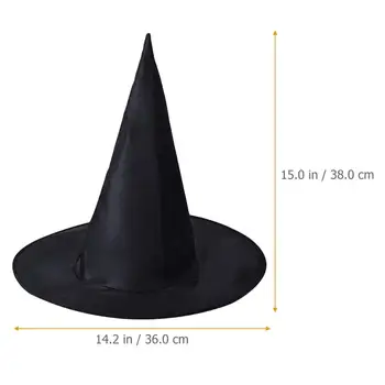 6 db Halloween varázsló kalap cosplay kellékek jelmez kiegészítő boszorkány gyártmány kiegészítők étkezőasztal oxfordi kendő gyermek dekoráció