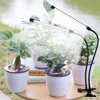  Grow Light teljes spektrumú klipes növénytermesztő lámpa fehér piros LED-del beltéri növények számára szabályozható USB interfész