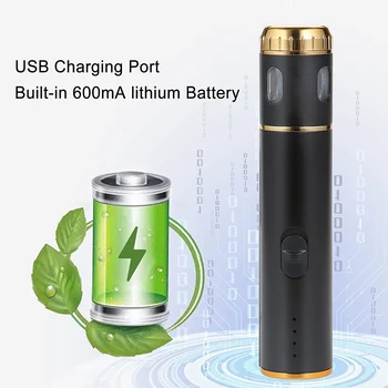  elektromos hordozható gyógynövénydaráló, USB újratölthető fűszer többcélú bolyhos termékhez és konyhai csiszoláshoz (fekete)