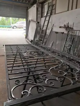 14Ft műút kovácsoltvas kapu Kína gyártók Horganyzott