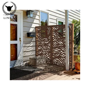  Egyedi kiváló minőségű alumínium kerítés kerti lézerrel vágott kültéri fém kerítés panelek Adatvédelem kerítés