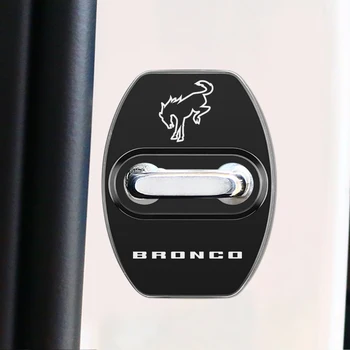  4db / tétel Autó csatos ajtózár fedél a Ford Mustang Bronco 2022 2021 rozsdamentes acél autós ajtótartó védőburkolatához