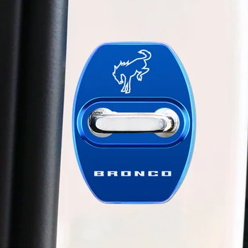  4db / tétel Autó csatos ajtózár fedél a Ford Mustang Bronco 2022 2021 rozsdamentes acél autós ajtótartó védőburkolatához