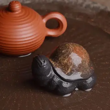 LUWU lila agyag teapets teknős tea dekoráció yixing zisha tea játék