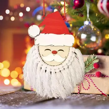 Karácsonyi függő dekoráció Karácsonyi dísz Imádnivaló Mikulás medál bojt Vicces fa karácsonyfa függő dísz