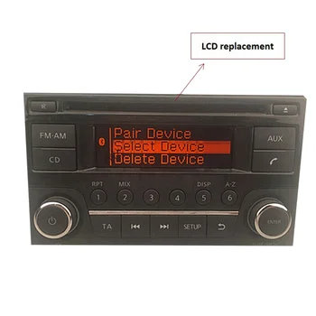 CD lejátszó FM rádió pixel Cserélje ki az LCD kijelzőt a Juke Note Navara számára