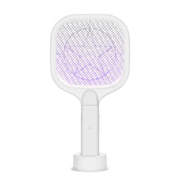 1 ~ 5DB Az 1-ben szúnyogütő USB újratölthető Fly Zapper Swatter lila lámpával csábító csapda Nyári éjszakai baba alvás
