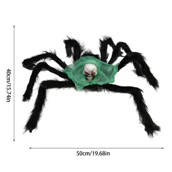 Kísérteties pók dekorációk Kiváló hamis ijesztő szőrös pókok Ijesztő pók beltéri dekoráció újrafelhasználható Halloween pók kellékek