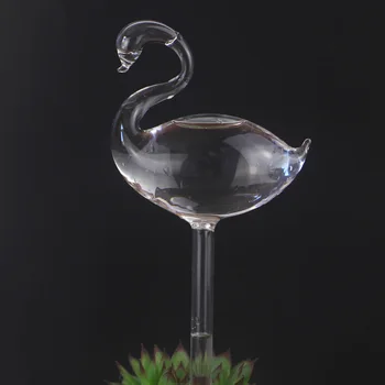 Átlátszó üveg madár öntözőkészülék kreatív lusta automatikus vízszivárgás öntözőkészülék háztartási zöld növény cserepes kert
