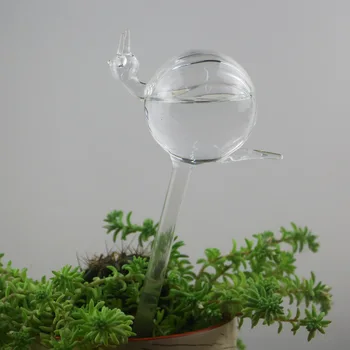 Átlátszó üveg madár öntözőkészülék kreatív lusta automatikus vízszivárgás öntözőkészülék háztartási zöld növény cserepes kert