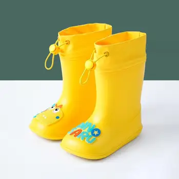 Vízálló esőcipők Gyerek esőcsizma Csúszásmentes baba tornacipő rajzfilm fiú lány kisgyermek vízálló gyermek cipők