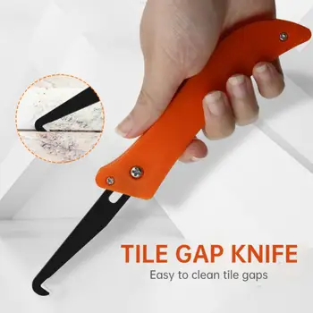 Professzionális kampós kés csempe rés javító eszköz Régi habarcstisztító por eltávolítása Falvarrás cement tisztítás Hézag Notcher kollátor