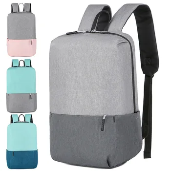 Női üzleti hátizsák Színes, kontrasztos színű kültéri hátizsákok Vízálló iskolatáska Alkalmi Sport Daypack utazótáska XA376Q