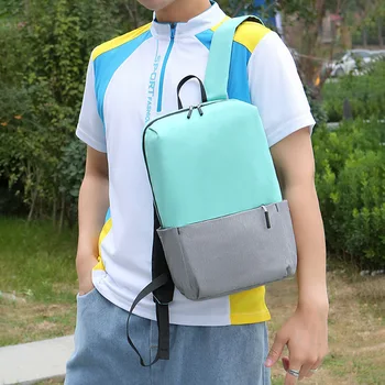 Női üzleti hátizsák Színes, kontrasztos színű kültéri hátizsákok Vízálló iskolatáska Alkalmi Sport Daypack utazótáska XA376Q