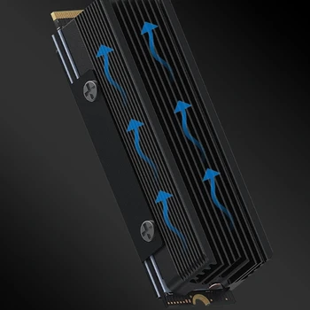 M.2 SSD hűtőborda Hűtőborda fém hűtő radiátorok Hűtő Finom kivitelezés H7EC