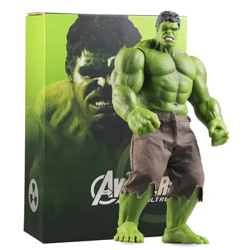 28/42cm Marvel Hulk Akciófigurák Anime karakterek Asztali díszek Nagy Hulk baba Model Boy Collection játékok Születésnapi ajándék