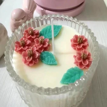 Dahlia szilikon torta sütőforma Sugarcraft csokoládé cupcake gyanta szerszámok fondant díszítő eszközök
