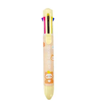 Diák írószer Gyors szárítás 0,5 mm 10 színes golyóstoll festés Golyóstoll többszínű toll írás rajztoll